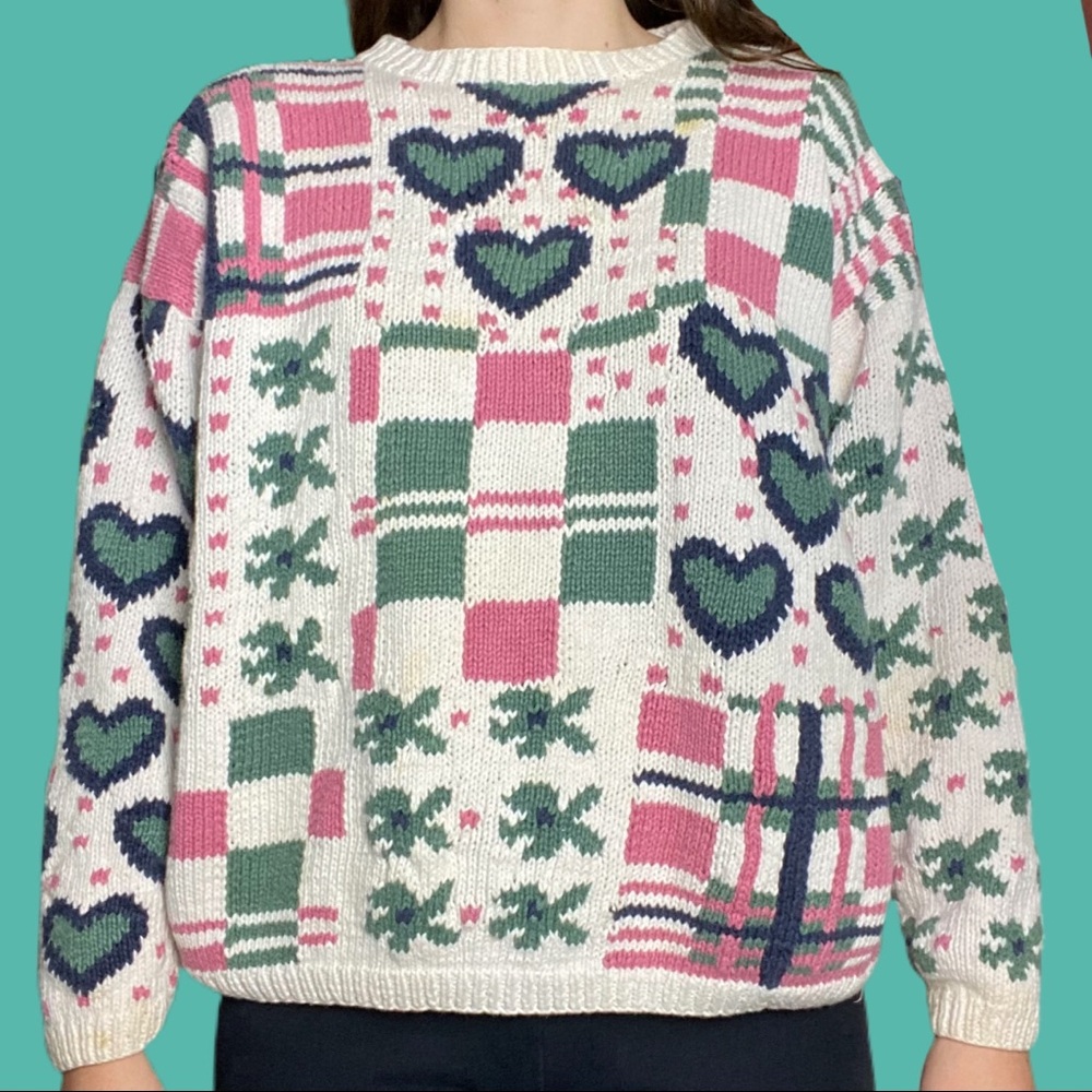 vintage hand knit sweater
